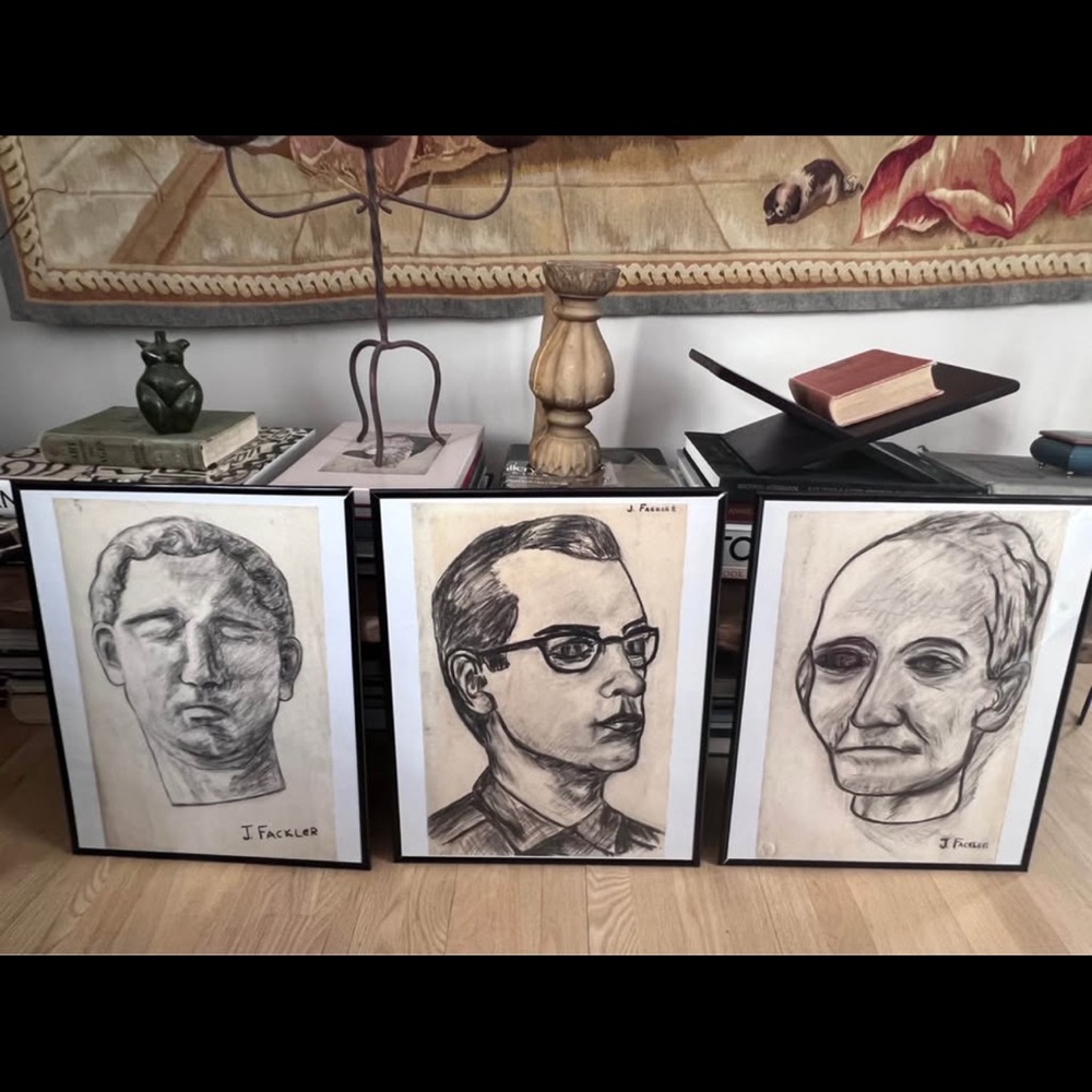 Framed Sketch Art Set - Black and White